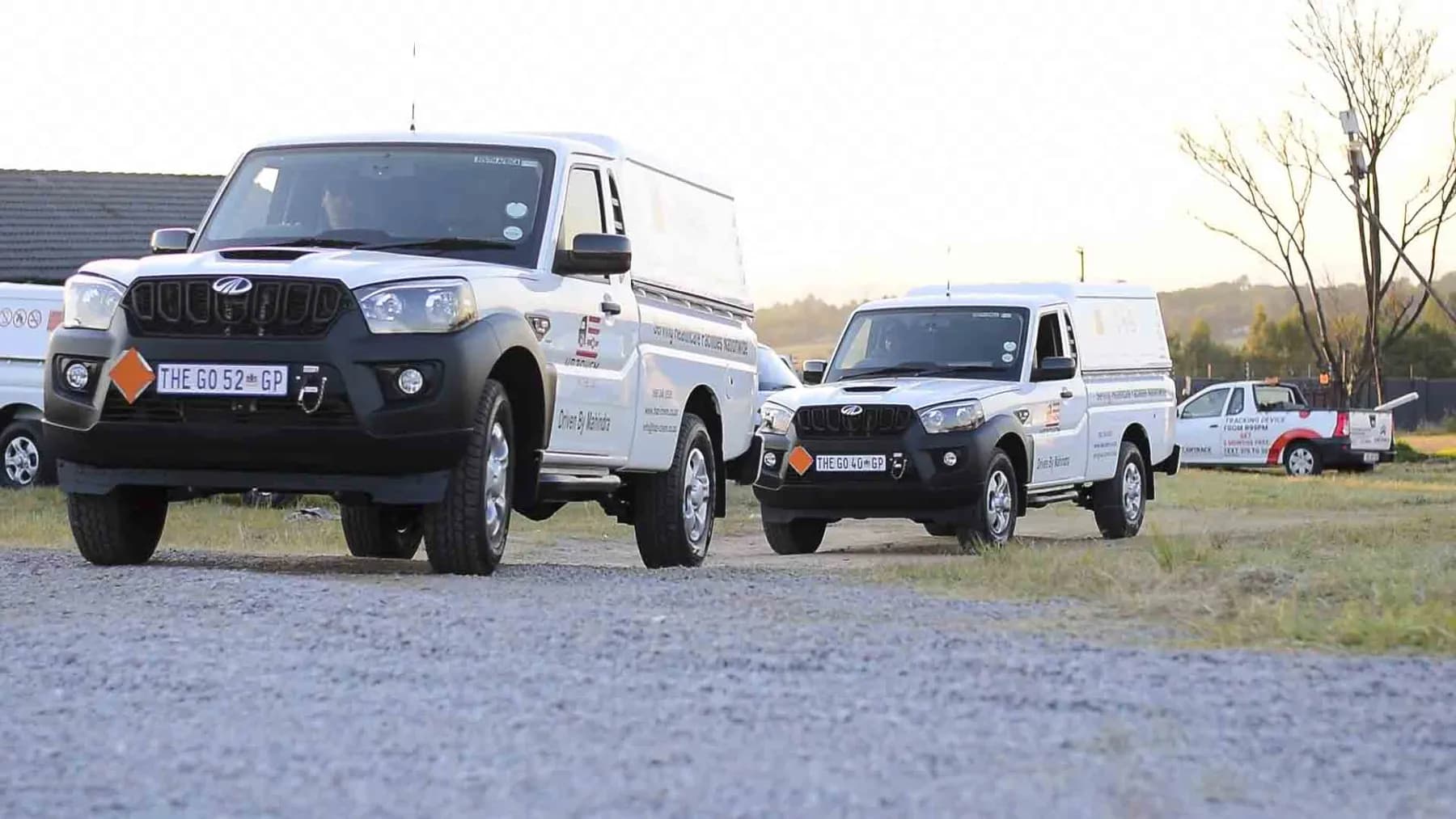 Hazchem vehicles at the yard