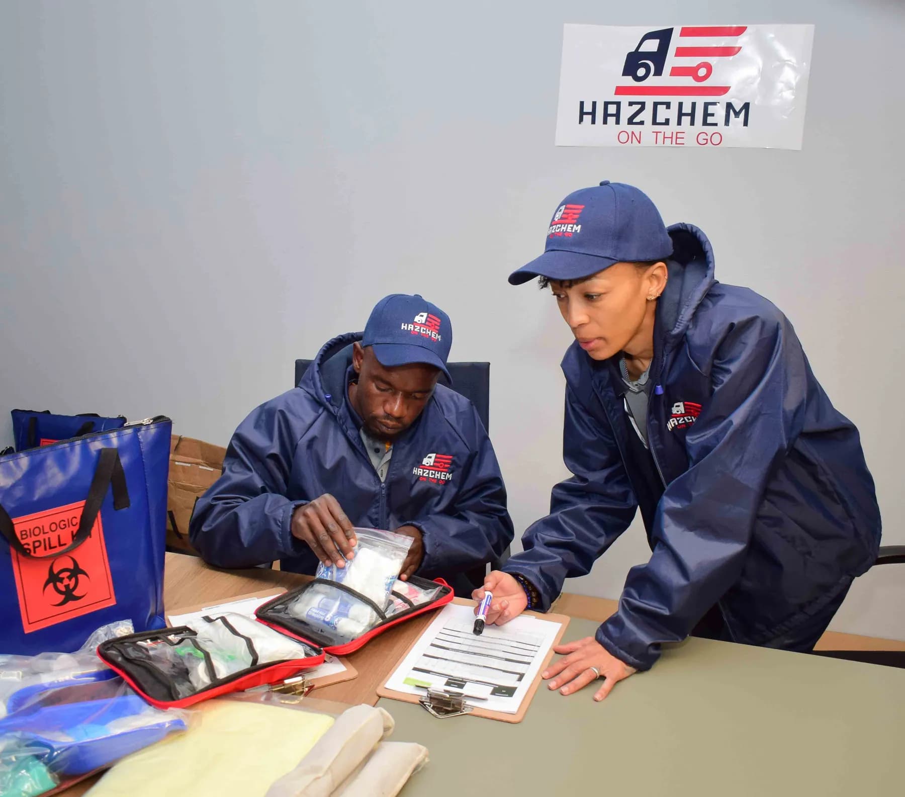 Crew training with specimen kits