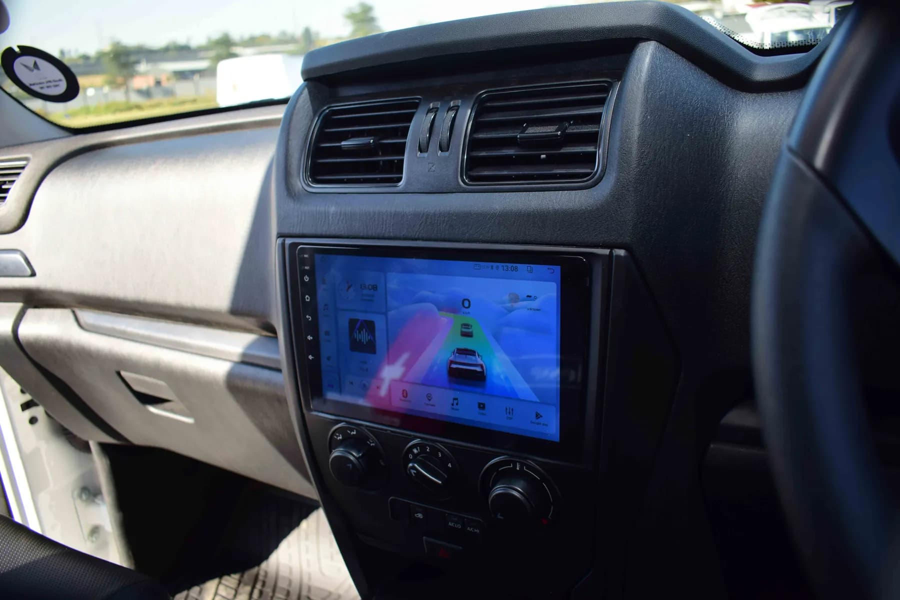 In-cab telematics screen